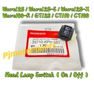 Dash 110 V1/Wave125/Wave 125 S/Wave 125 X/Wave 100 R/GT 128/CT 110 100 Handle Switch Head lamp On Of