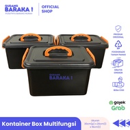 Multipurpose Container 30x20x16 Black Mini Storage Box 8L Premium Quality