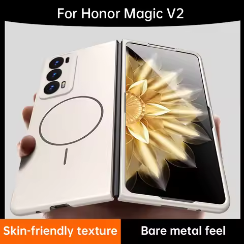 Case for Honor Magic V2 VS2 VS3 Soft Feeling Fine Magnetic Coil Shockproof Hard Mobile Phone Case Co