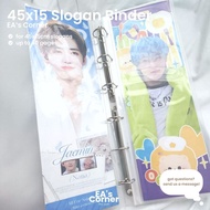 [EA's Corner] 45X15 Concert Slogan Banner PP Matte Binder and Inner Sleeves Kpop