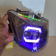 LAMPU BEAT ESP BEAT STREET 2016 2017 2018 2019 SENJA BIRU 2 LENSA LAMPU TEMBAK BEAT