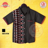 Kemeja Anak Batik Ulos Batak | Batik Pria Premium Motif Mandailing SM2A