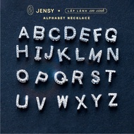Dây Chuyền Bạc Nữ S925 Cao Cấp Jensy Mặt Chữ Cái "Alphabet" VCARD0846. Vòng Cổ Bạc Nữ