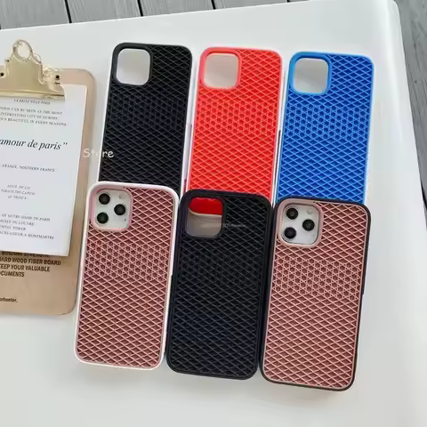 Simple Silicone Phone Case Waffle Sole Vans Protective Case For iPhone 16 15 14 13 12 11 Pro Max Min