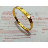 88.9k 20gram light gold Charter women's bracelet is durable and does not fade
