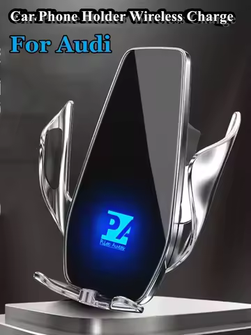 Car Cell Mobile Phone Holder Wireless Charger GPS Mount Bracket For Audi Q2 Q3 Q5 Q7 Q8