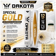 SHUTTLECOCK DAKOTA WHITE GOLD SPECIAL THICK FUR SHUTTLECOCK 100%Original