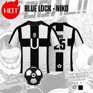 Blue Lock Cartoon Anime BAROU AIKU Cosplay Men Shirt Summer Manga Trend Short Sleeve Breathable Chil