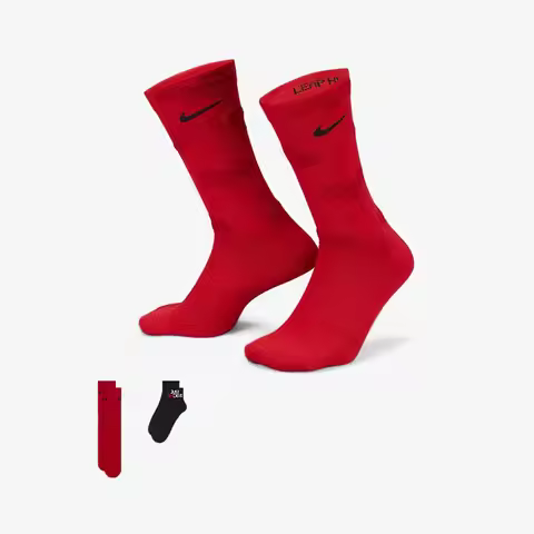 Nike genuine 2023 Unisex Breathable Sport Socks 2-Pack DR9725-900