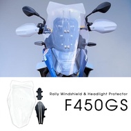 Motorcycle Rally Windshield & Headlight Protector For BMW F450GS F 450 GS Accessories Windshield Adj