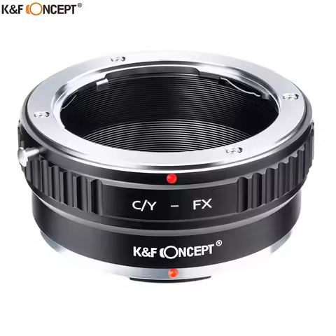 K&F CONCEPT C/Y-FX Lens Adapter Ring for Contax/Yashica Lens to Fujifilm X Mount Fuji X-Pro1 X-M1 X-