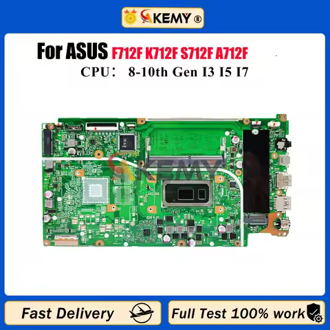 X712FA Laptop Motherboard For ASUS X712F F712F K712F S712F A712F X712FF X712FB X712FJ X712FJG X712FL