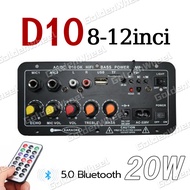 2.1 Amplifier Bluetooth 5.0 8-12 Inci Speaker AC 220V 12V 24V Kit Power Amplifier Subwoofer Bluetoot