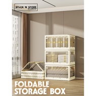 Stack n Store Foldable Storage Box Multipurpose Stackable Organizer Cabinet Storage