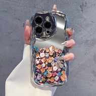 เคสโทรศัพท์ Huawei Pura80 Mate60 pro Ten Butterfly Knot High-End Sensation P70 Silver Shell 40 with