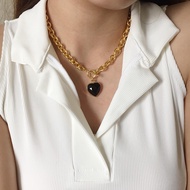 Legendaire | Black Bella Chunky Toggle Necklace (stainless steel)