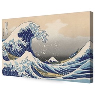 The Great Wave Off Kanagawa by Katsushika Hoki Classic Art Reproduction Giclee Print on Canvas Stretched Gallery Wrapped x