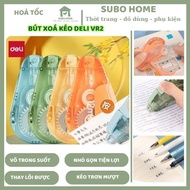 Deli VR2 Scissor Eraser Pen Can Overwrite 12M 20M Deli Film Form Erasing Area 7mm Smooth Tape Scisso