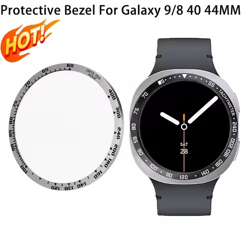 Hot For Samsung Galaxy Watch 9/8 40/44mm Bezel Ring Watch Decoration Sport Metal Stainless Steel Pro