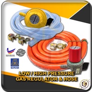 Low High Pressure Kepala Gas Regulator Hose SIRIM Certified With Cut Out Safety Valve Avoid Leaking Standard Size