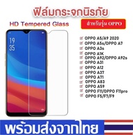 ฟิล์มใส ฟิล์มกระจกใส Oppo ทุกรุ่น A92020 A52020 A91 A31 A12 A1k F11Pro F11 A5s/A7 A71 A83 A37 A3s F9 F7 F5