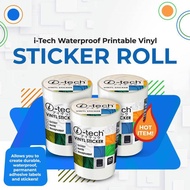 Vinyl Sticker Roll Waterproof Printable A4 & A3 50Meters ITech Brand