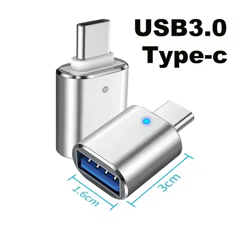 1-5pcs USB 3.0 To Type-C OTG Adapter USB type C Male To Micro USB Female Converter For Macbook USBC 