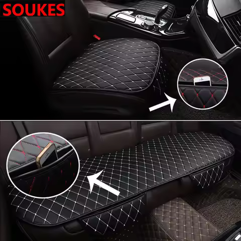PU Leather Car Interior Seat Cushion Cover For Volkswagen VW Passat B6 B5 B7 B8 Golf 4 5 7 6 Polo Op