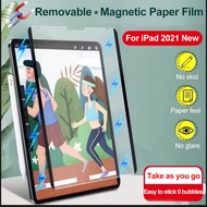 Removable Magnetic Paper Like Screen Protector Film for iPad Pro 11 12.9 2020 iPad Air 4 5 9th 10.2 2021 Mini 6 attraction film