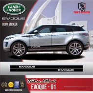 LAND ROVER EVOQUE CAR BODY STICKER SET EVOQUE - 01