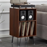 American Arkrobucket Statio Retro Vinyl Record Player Shelf Vinyl Cabinet Record Audio Storage Table