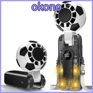 OKONO Mini Handheld Fan, USB Rechargeable 5 Gear Wind Handheld Turbo Fan, Portable 3600mAh Battery I
