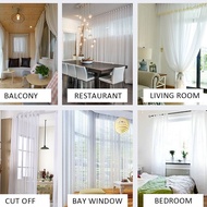 Ready Stock! (270CM) Langsir Lining, Langsir Syer plain, Day Curtain Promosi Hebat Curtain Sheer