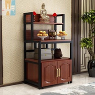 Buddha Shrine Cabinet Wealth God Cabinet Buddha Altar Guanyin Altar Offering Table with Door Home Mo