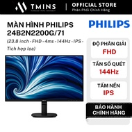Philips 24B2N2200G/71 Monitor (23.8 inch, FHD, 4ms, 144Hz, IPS, Built-in speaker) - Genuine Product