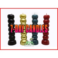 7 Day Candle for Spiritual Ritual Magical Practice Pilar Seven Day Knob Candles Spellwork Manifestat