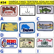 FISHING PATCH EMBROIDERY BY CUSTOM EMBROIDERY SINGLE 34