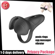 【Local Stock】Male Vibrating Penis Ring Long Lasting Penis Massager Delay Ring Chargeable Adjustabale