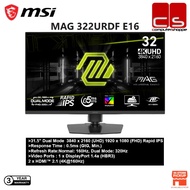 MSI MAG 322URDF E16 | Rapid IPS | 4K 160Hz | FHD 320Hz | 0.5ms (GtG, Min.) AMD FreeSync Premium