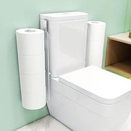 Tokokimo Toilet Paper Holder Standing, No Drilling, 4 Rolls Toilet Paper, Integrated Toilet Paper Re