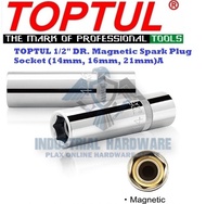 TOPTUL 1/2" DR. Magnetic Spark Plug Socket (14mm 16mm 21mm)