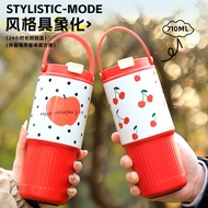 [710ml Lattice Ice Master Cup] 710ml Tumbler 316 Steel Dual Lid Car Cup