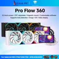 Jungle Leopard Pro Flow 360 CPU Aio Cooler 5.5-inch LCD Screen / 360mm Integrated Fan / 5V 3PIN ARGB