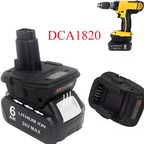 DCA1820 Battery Adapter Converter for Dewalt Converts Dewalt 20V Lithium Batteries To Dewalt 18V Nic