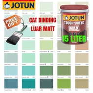 JOTUN 15 LITER TOUGH SHIELD MAX EXTERIOR WALL PAINT MATT / CAT DINDING LUAR RUMAH TAK KILAT ( PAGE C )