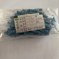 Gold Film Resistor 5W P 1R-10M Plug-in Resistor Color Ring Resistor Bulk Resistors