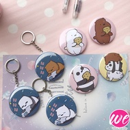 Cute Handdrawn Handmade Badges and Keychain | We Bare Bears Badge Cute Bears Sumikko Keychain