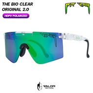 Pit Viper - The Bio Clear Original HDPV Polarized Blue-Green แว่นกันแดด ทรงสปอร์ต เลนส์กันสะเก็ด ป้อ