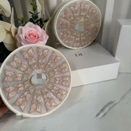 Round Butterfly Embroidered Gauze Cosmetic Bag Storage Bag Toiletry Bag yyy8.4