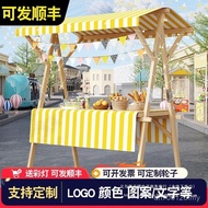 Stall Mobile Display Stand Market Stall Table Flower Cart Foldable Trolley Market Car Stall Stand Ni